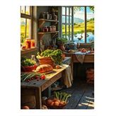 Tablomega Ciftlik Evindeki Mutfak Mdf Tablo 35cm X50cm