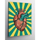 Tablomega Kanvas Tablo Anatomik Kalp Ve Renk Ritmi