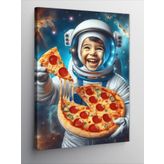 Tablomega Kanvas Tablo Astronot Pizzacı