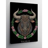 Tablomega Kanvas Tablo Boğa Burcu Deseni
