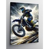 Tablomega Kanvas Tablo Çamurlu Motokros