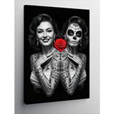 Tablomega Kanvas Tablo Catrina Çift Ve Gül