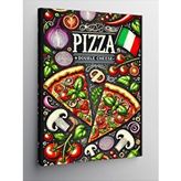Tablomega Kanvas Tablo Çift Katlı Pizza Afişi