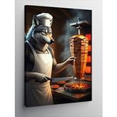 Tablomega Kanvas Tablo Döner Ustası Kurt