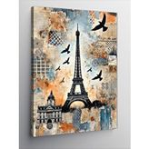 Tablomega Kanvas Tablo Eiffel Kulesi Ve Paris Teması
