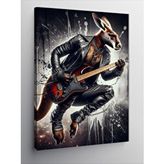Tablomega Kanvas Tablo Gitar Çalan Kanguru