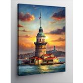 Tablomega Kanvas Tablo İstanbul Kız Kulesi
