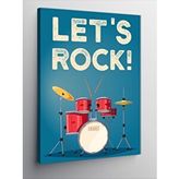 Tablomega Kanvas Tablo Let's Rock! (davul)