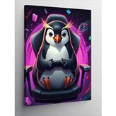 Tablomega Kanvas Tablo Oyun Sever Penguen