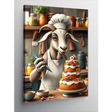 Tablomega Kanvas Tablo Pasta Yapan Keçi