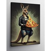 Tablomega Kanvas Tablo Pizza Tutan Kanguru
