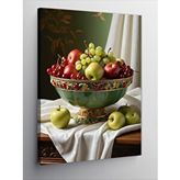 Tablomega Kanvas Tablo Renkli Meyve Tabağı