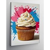 Tablomega Kanvas Tablo Renkli Muffin Çizimi