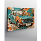 Tablomega Kanvas Tablo Retro Murat 124 Araba
