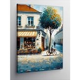 Tablomega Kanvas Tablo Retro Pastane Ve Sokak