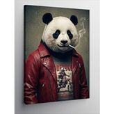 Tablomega Kanvas Tablo Rock Panda Ve Şehir Modası