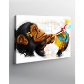 Tablomega Kanvas Tablo Rubik Küp Ve Maymun