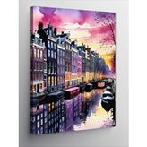 Tablomega Kanvas Tablo Sulu Boya Amsterdam