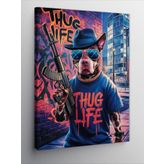 Tablomega Kanvas Tablo Thug Life Köpek