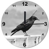Tablomega Kara Karga The Crow Ahşap Duvar Saati