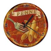 Tablomega Penne Makarna Akarlı Duvar Saati