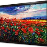 Tablosan Gelincikler Çerçeveli Mdf Tablo