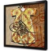 Tablosan Tuğra Ve Kaftan Çerçeveli Mdf Tablo