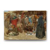Tabloshop Albert Janesch Busy Bazaar 140x100 cm Tablo