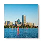 tabloshop Boston Şehir Silüeti Kanvas Tablo 30 x 30