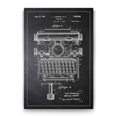Tabloshop Daktilo Patenti 60x90 cm Tablo