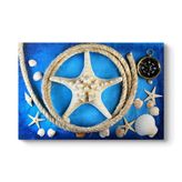 tabloshop Deniz Temalı Mavi Kanvas Tablo 75 x 50