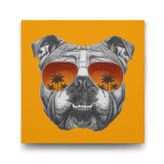 Tabloshop İngiliz Bulldog 40x40cm Tablosu