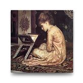 Tabloshop Kitap Okuyan Kız 70x70 cm Tablo