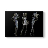 tabloshop Moda Stil Kadın Kanvas Tablo 100 x 70