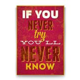 Tabloshop Never Know 50x75 cm Tablo