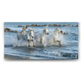 Tabloshop Sahilde Koşan Atlar 160x80 cm Tablo