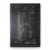 Tabloshop Saksafon Patenti 70x100 cm Tablo