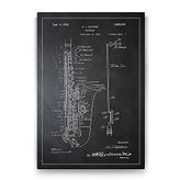 Tabloshop Saksafon Patenti 80x125 cm Tablo