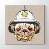 Tabloshop Şerif Bulldog 80x80 cm Tablosu