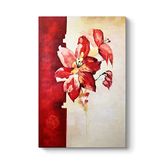 tabloshop Soyut Kırmızı Çiçek Panosu 100 x 140