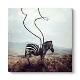 tabloshop Sürreal Zebra Kanvas Tablo 80 x 80