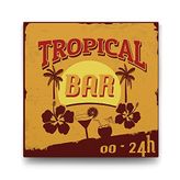 Tabloshop Tropical Bar 40x40 cm Tablo
