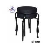 Tabure (Siyah Ayaklı) (2 Adet) - Mutfak Balkon Tabur... siyah