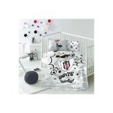 Taç 000000001000045543 Beşiktaş Kartal Bebek Pike Takımı,100 x 150 Çok Renkli