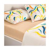 Taç Baskılı Zest Tek Kişilik Pike Takımı Turuncu - 001-Renkli - 100 x 100 cm