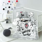 Taç Beşiktaş Kartal Bebek Pike Takımı - Beyaz - 100 x 150 cm