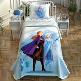 Taç Frozen 2 Sister Tek Kişilik Lisanslı Pike Takımı - Mavi