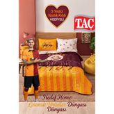 Taç Hediyeli Yeni Sezon Lisanslı Galatasaray 1905 Taraftar Yatak Örtüsü Seti Tek Kişilik (Yastık Kılıfı Hediyeli) - 160 x 230 cm - Siyah