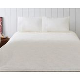 Taç Jakarlı Tek Kişilik Pike Takımı - Ekru - 180X250