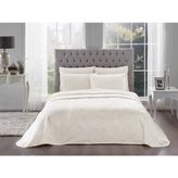 Taç Jakarlı Tek Kişilik Pike Takımı Madison Ekru - 180 X 250 CM.